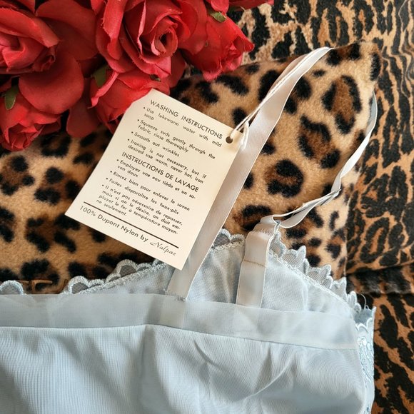 NEW RARE 60s Vintage Powder Blue Chemise, S/M - Picture 6 of 9